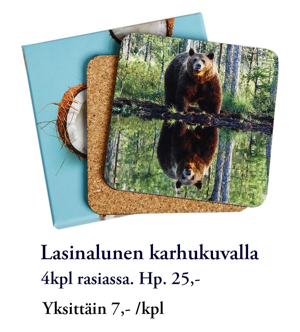 Valokuvaaja Timo Ahola -  - Lasinalunen karhukuvalla (c) Valokuvaaja Timo Ahola
